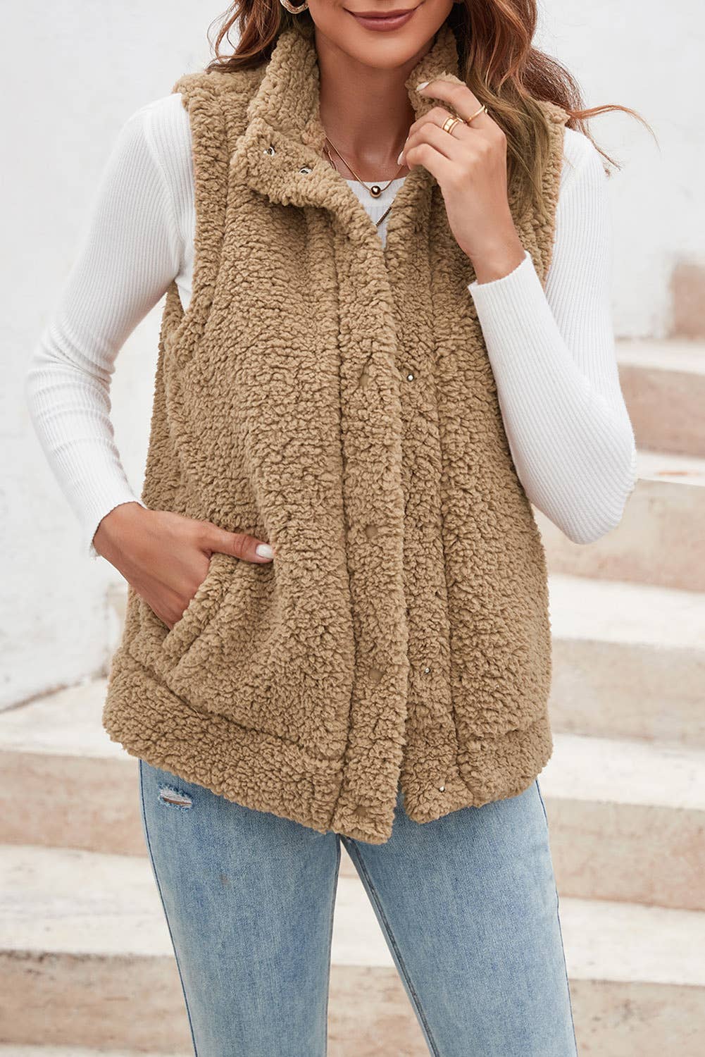 トップス Bibiy TEDDY VEST Bibiy. ビビィ TEDDY VEST TOP ベスト トップス - トップス最低 価格