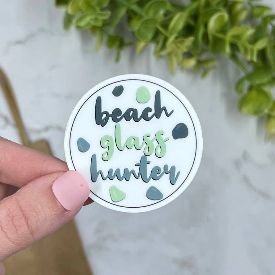 Beach Glass Hunter Sticker