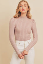 Load image into Gallery viewer, Puff Shoulder Knit Top
